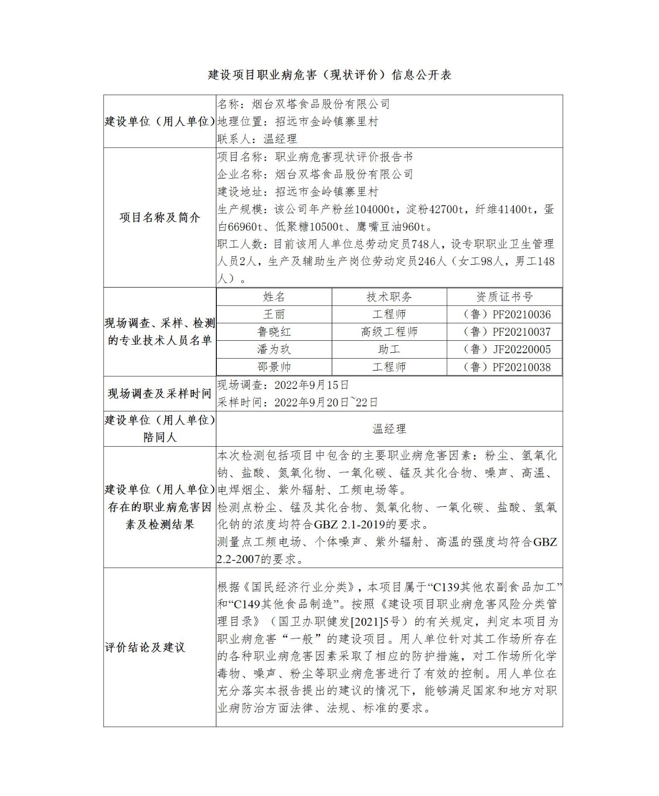 建设项目职业病危害（现状评价）信息公开表--双塔_01.jpg